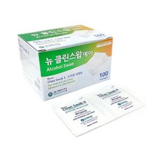 뉴클린알콜스왑(개별포장)100매 10통 피부살균소독  레이욘스테이플면