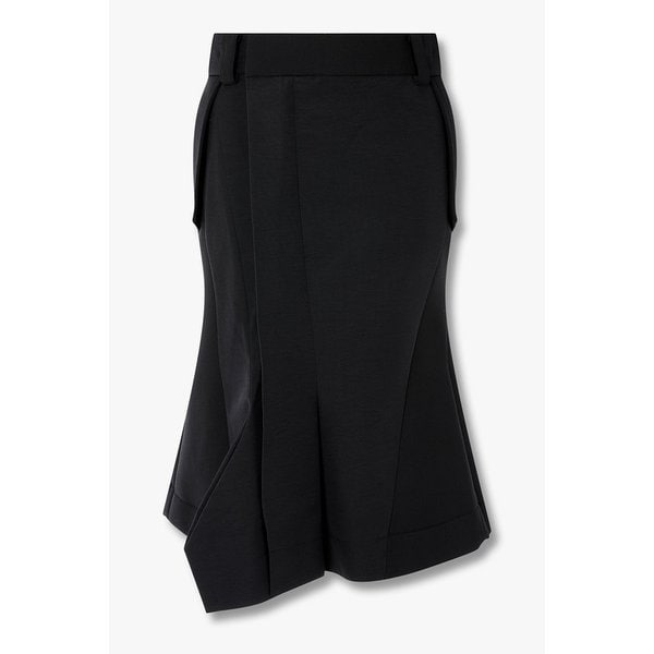 여성 슈팅 본딩 믹스 그로그랭 스커트 6415316119000