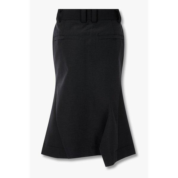 여성 슈팅 본딩 믹스 그로그랭 스커트 6415316119000