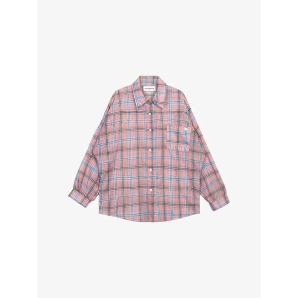 SUNLIT CHECK SHIRT_PINK