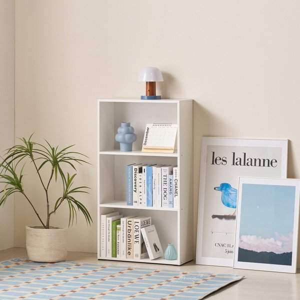 집이 넓어보이는 인테리어 슬림 책장 3단 60cm P0000CFY (착불)