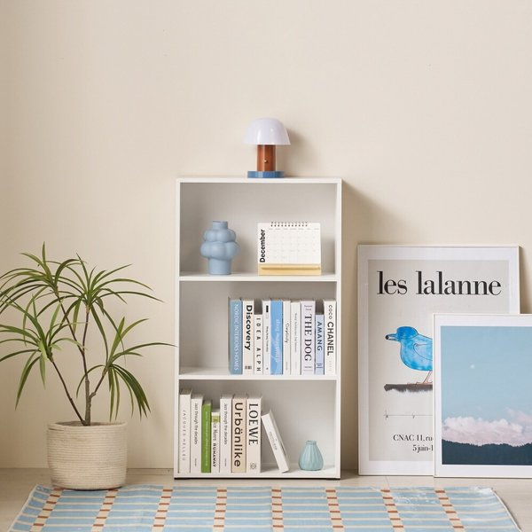 집이 넓어보이는 인테리어 슬림 책장 3단 60cm P0000CFY (착불)