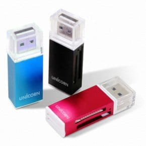 XC-500A USB2.0 휴대용 미니 카드리더기 블루