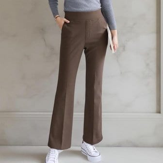 신세계라이브쇼핑 [옷자락] 여성 겨울 오피스룩 하이웨이스트 밴딩 부츠컷 기모 슬랙스