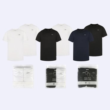네파 남여공용 기능성 베이직 데일리 2PACK 티셔츠 7JG5301