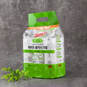 3M 베이직 테이프클리너 대형 리필 6입 x 2개