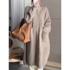 뮬렌드 오버핏 롱 니트 가디건_P376721859