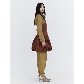 Balloon Layered Dress_Brown