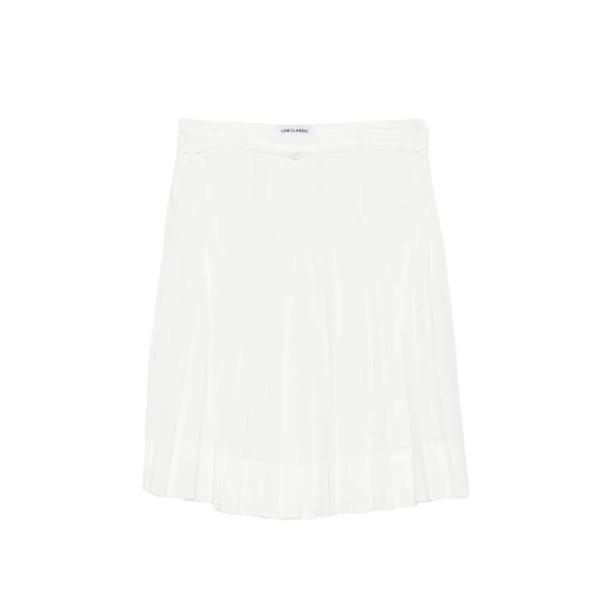 확대된 대표 로우클래식 숏 스커트 LW265SK03WH WHITE