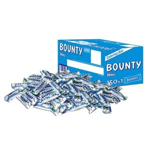 Bounty 바운티 미니 코코넛 초콜릿 바 150개입 개별포장