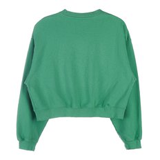 REGAL CROPPED CREWNECK VERDE WHITE 리갈 크롭 맨투맨