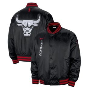 4641221 Nike Mens Black Chicago Bulls 2023/24 City Edition Courtside Premier Full-Snap Bom