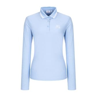 MARTINE GOLF [정상가 258000원]여성 카라 타공 긴팔티셔츠 S블루 (QW0EKS20842)