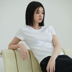 [5% 할인가 판매] Ribbed Cap Sleeve Top (White)