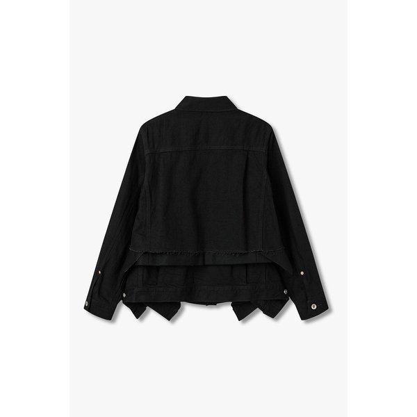 여성 멜턴 레이어드 데님 자켓 6415301511000