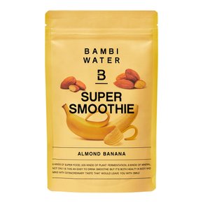 BAMBI WATER 200g 슈퍼 스무디 (아몬드 바나나 맛) 스무디 대체 다이어트 슈퍼 푸드 효소 음료