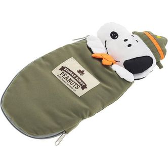  일본 로고스 침낭 LOGOS Snoopy Mini Sleeping Bag 86001097 Green Approx. Width 5.5 x Depth 1