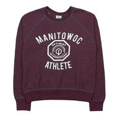 [와일드 동키] FR MANITOWOC DYED BURGUNDY 공용 매니토웍 코튼 맨투맨