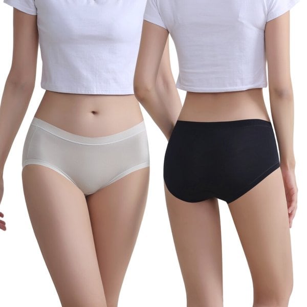 5장세트 부드러운 대나무 섬유 여성 삼각팬티 스판 빅사이즈 노압박