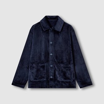 JAJU 남 극세사 플랫 카라 파자마 셔츠 J205401130056