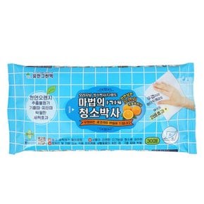 물티슈 30매 티슈형 000570 물 북유럽 갓성비 밀대 포 교체 양면