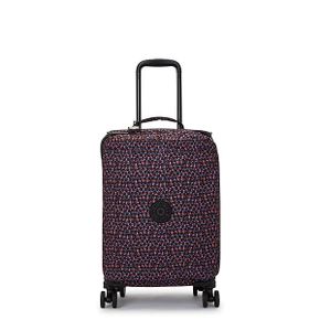 미국 키플링 캐리어 Kipling 우먼스 Sponta누스 스몰 4 Wheel Luggage Happy 스퀘어s 프린트 13