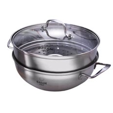 스텐 2단 찜솥 찜냄비 30cm (ENK11386)