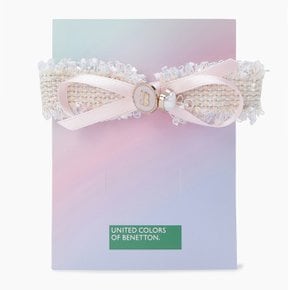트위드 빅 리본 헤어핀_QCET12541PK