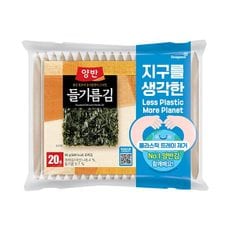 동원 양반 들기름김 식탁김 에코패키지 4g x 20봉 x 4개 (총 80봉)