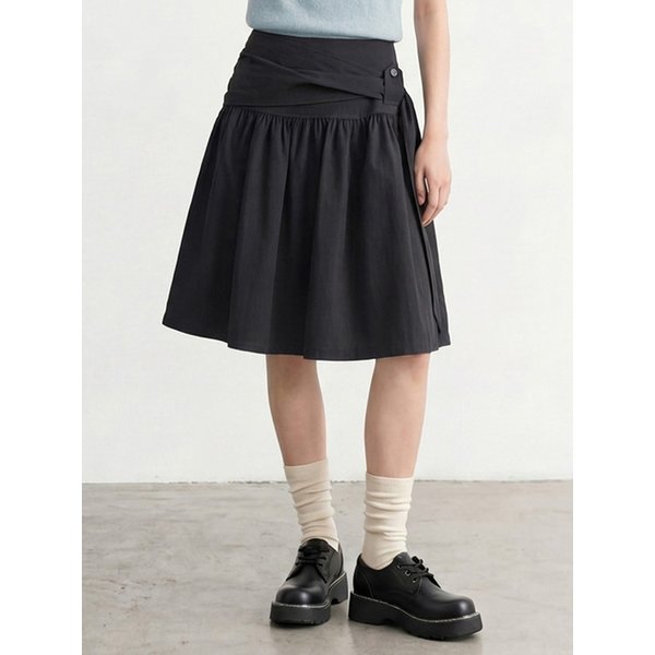 포인트 랩 미디 스커트_T611BT720