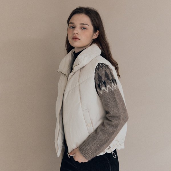 [여주점] 올앤선드리 밴드넥 볼륨 베스트 A5W9F502