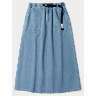 컬럼비아 유니버시티 SL-LABEL BELTED DENIM SKIRT 라이트데님