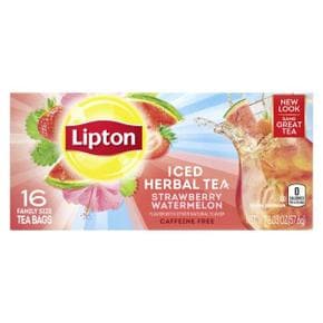 [해외직구] Lipton 립톤 딸기 수박 아이스 허벌티 티백 16입 2팩