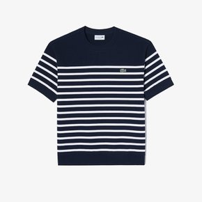 (남성)오버핏 밀라노 스트라이프 티셔츠 TH553E-54G 166(네이비)