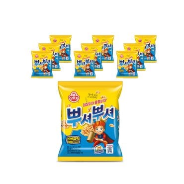 오뚜기 뿌셔뿌셔 바베큐맛 90g (10개)