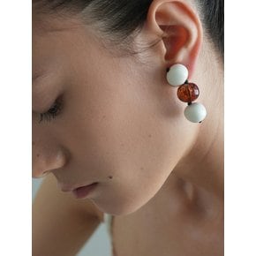 Amber Milk Drop Earrings