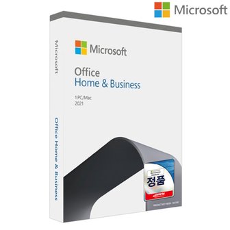 마이크로소프트 오피스 OFFICE 2021 Home & Business PKC 한글  패키지 오피스2021