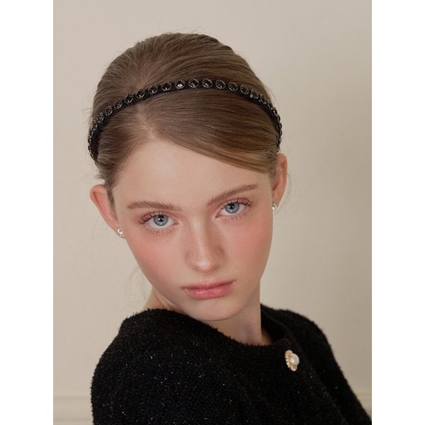 크리스탈 스터드 헤어밴드 JC055HB