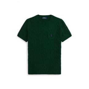 여성 케이블 울 캐시미어 숏 슬리브 스웨터(WMPOSWENC021271300)