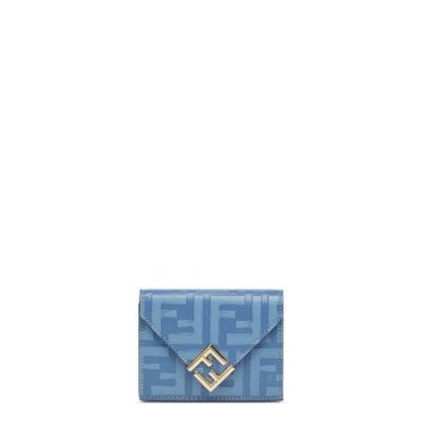 25SS 펜디 반지갑 8M0480AT4SF1QI7 SKY BLUE DOM