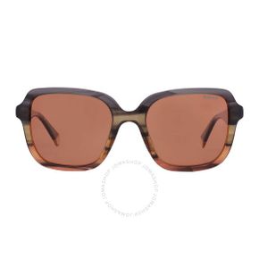 4664872 Polaroid Brown Square Ladies Sunglasses