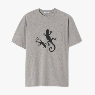 샌프란시스코마켓 ENGINEERED GARMENTS 엔지니어드 가먼츠 PRINTED CROSS CREW NECK T-SHIRT GRAY EGE1M60000A13