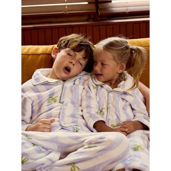 [2PACK]플러피 보니 긴팔 키즈 수면 잠옷 세트