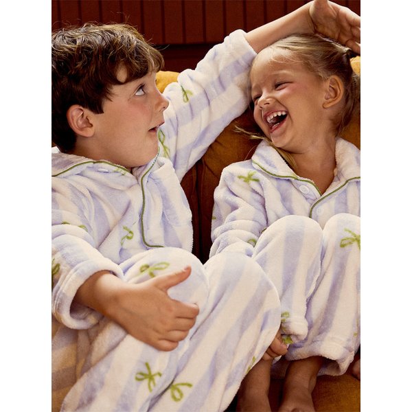 [2PACK]플러피 보니 긴팔 키즈 수면 잠옷 세트