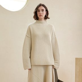 YY_Loose turtleneck sweater_IVORY