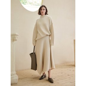 YY_Loose turtleneck sweater_IVORY