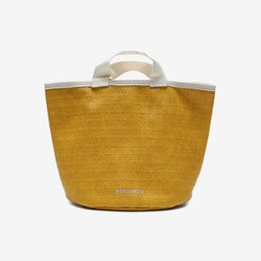 [PARIS COLLECTION] POLYESTER BUCKET STORAGE BAG SMALL - CURRY