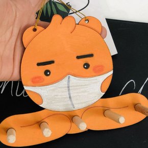 우드공예 매력사자 현관 열쇠 차키 걸이대 원목 캐릭터 선반 만들기 diy