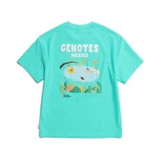 내셔널지오그래픽 키즈 K232URG660 워터 반팔 라운드티 MINT GREEN