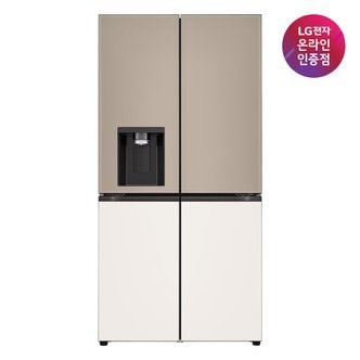 LG [LG전자공식인증점] DIOS 오브제컬렉션 STEM 얼음정수기 냉장고 W825GCB182S (817L)